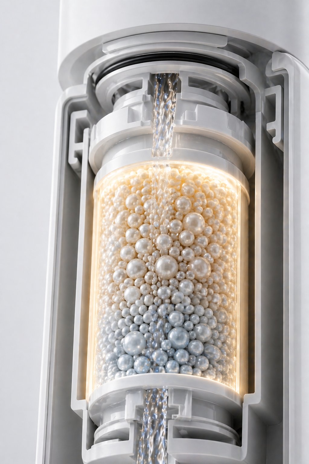 Mineralization beads inside the Haven+ system